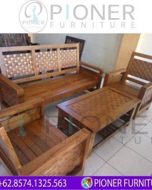  Kursi  Sofa Jati SMS006 Pioner Furniture